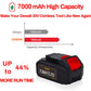 For Dewalt 20V 7.0Ah Battery Replacement 2-PACK With DCA1820 18v to 20v Adapter