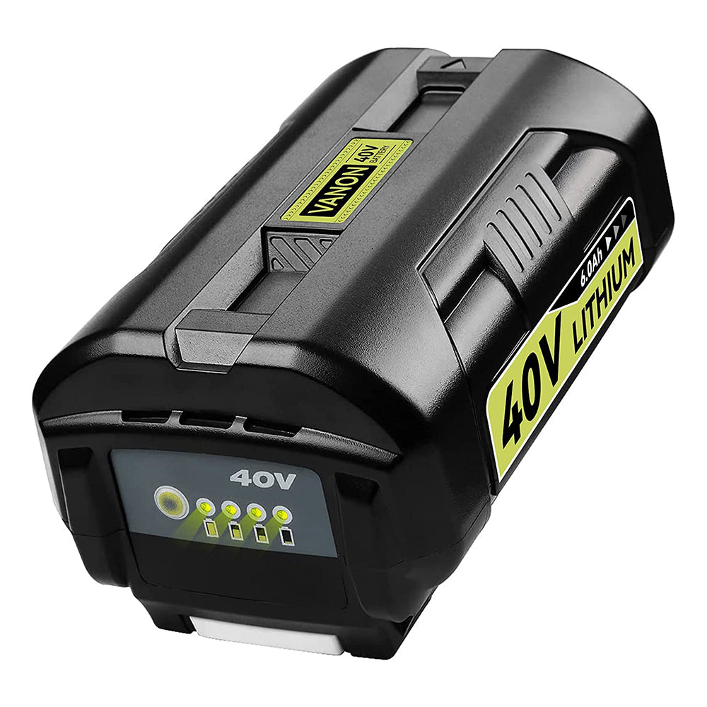 8.0Ah 40 Volt Lithium OP4026 Battery Compatible with Ryobi 40V Battery with LED Indicator