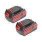 VANON FOR Black and Decker LB2X4020 Battery 20V 6000mAh Li-ion Black and red 2 pack