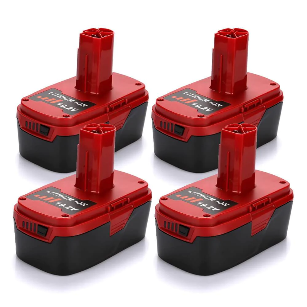 For Craftsman 19.2V XCP 5.0Ah Battery Replacement | Lithium-ion C3 Diehard Battery 11375 PP2025 PP203 4 Pack
