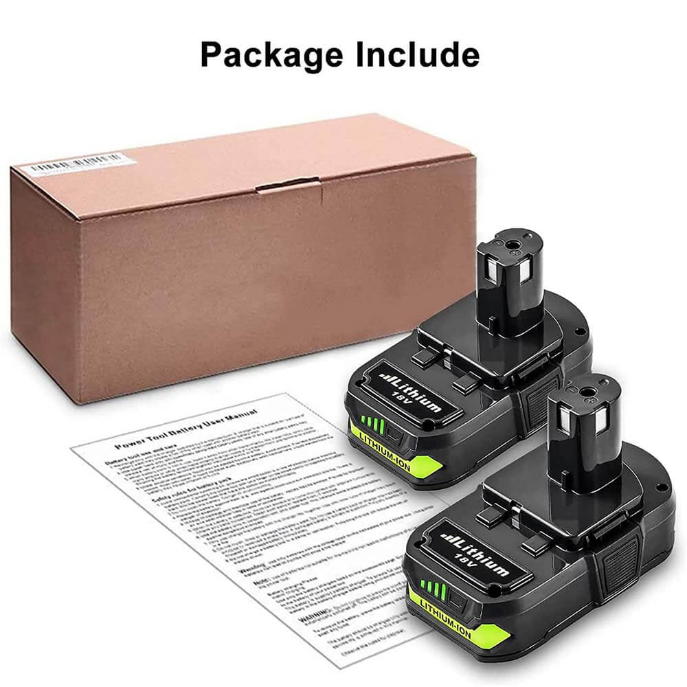FOR RYOBI 18V BATTERY REPLACEMENT 3.6AH | P102 BATTERIES 2 PACK