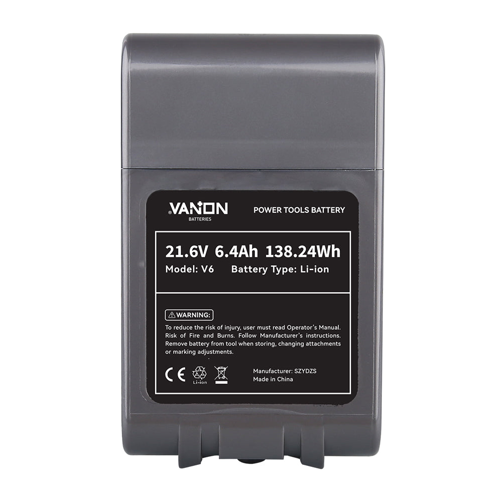 21.6V Battery For Dyson V6 Absolute Animal | 6.4Ah Li-ion SV03 SV04 DC59 DC65 Series
