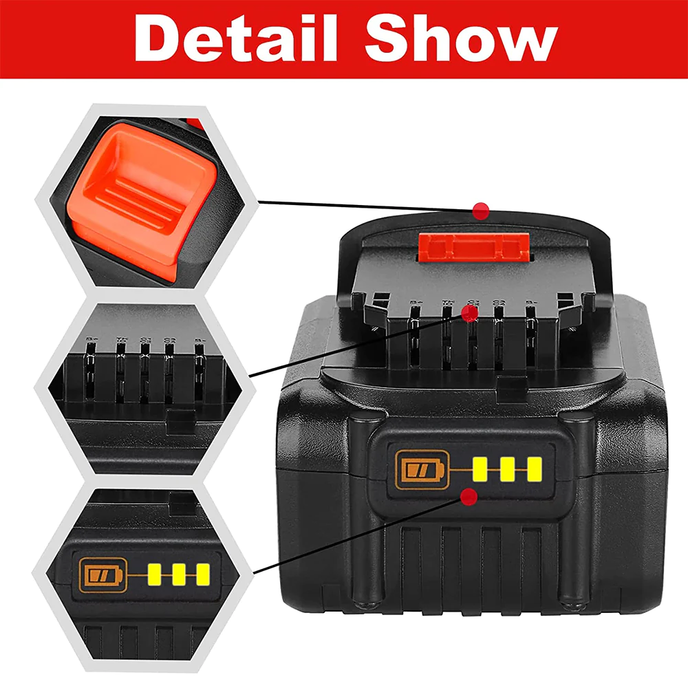 For DCB205 20V MAX XR Battery Replacement | DCB203 7.0ah Li-ion Battery 2 Pack