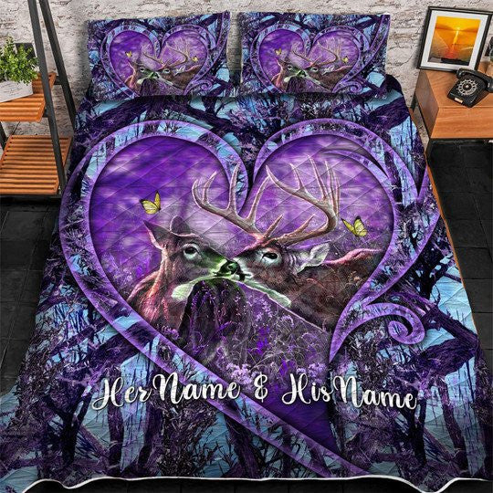 Hunting-Personalized Name 3D Quilt Bedding