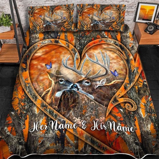 Hunting-Personalized Name 3D Quilt Bedding