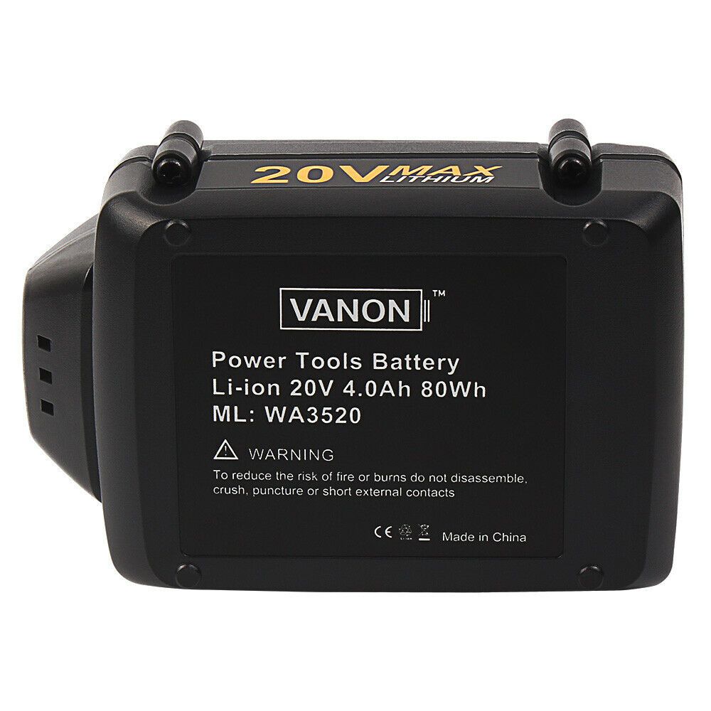 FOR WORX Battery WA3520 20V 5000mAh Li-ion Battery Repalcement