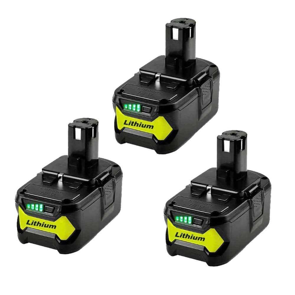 6.5Ah For Ryobi Lithium 18V Battery Replacement | P108 One Plus Battery 3 Pack