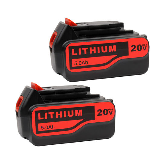 For Black and Decker 20V Battery Replacement | LB2X4020 5.0Ah Li-ion Battery 2 Pack