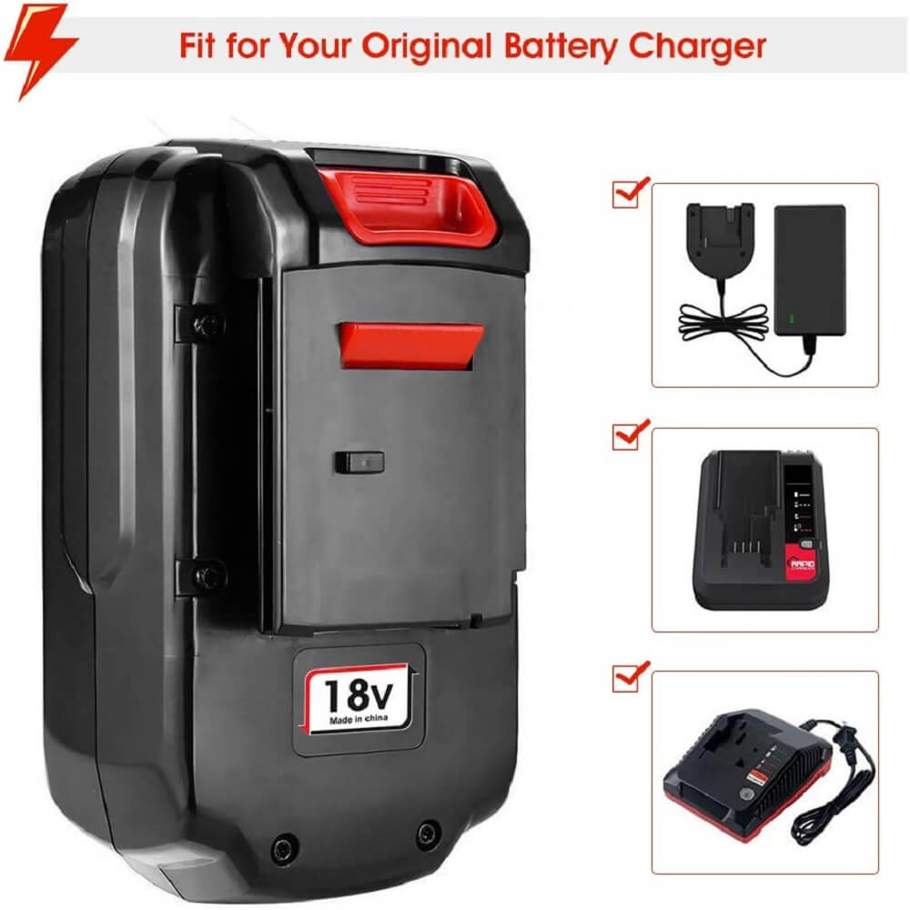 2 Pack For Porter Cable 18V Battery Replacement | PC18B 4.8Ah  Ni-MH Battery