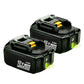 For Makita 18V Battery Replacement | BL1850B BL1830 5.0Ah Li-ion Battery With LED 2 Pack