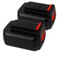 For 40V Black & Decker Battery Replacement | LBXR36 4.0Ah Li-ion Battery 2 Pack