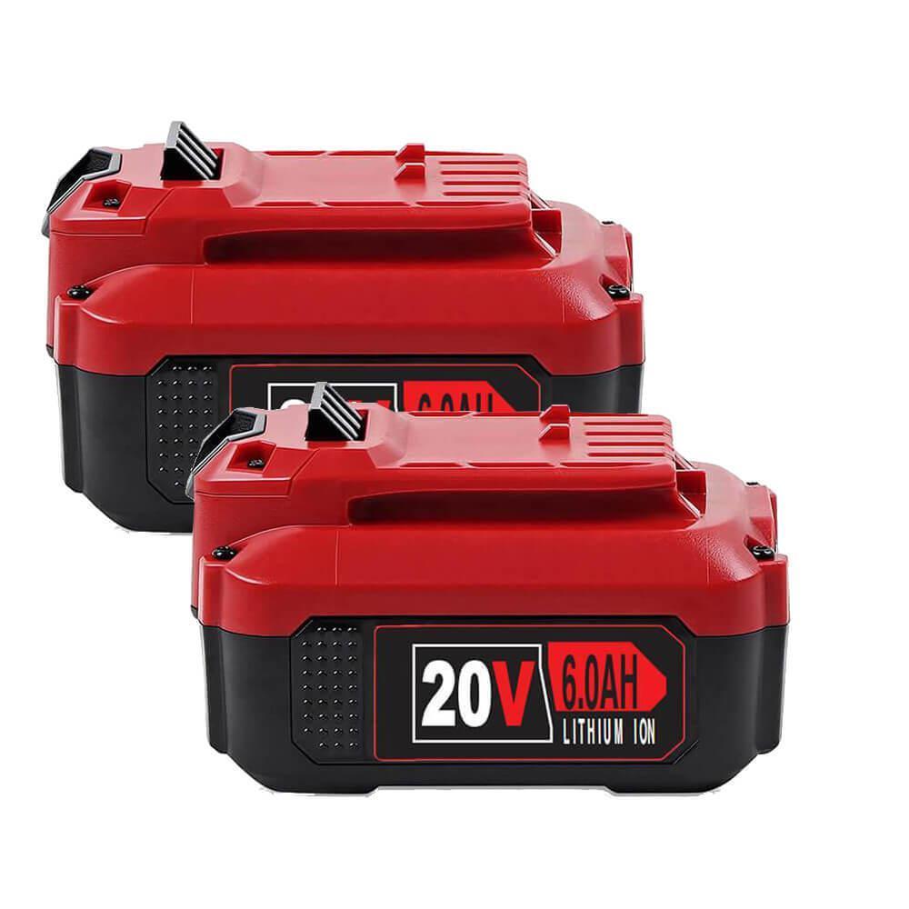 For Craftsman 20V 6.0Ah Battery Replacement | CMCB206 CMCB205 Li-ion battery 2 Pack