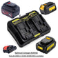 For Dewalt 20 Volt Max Xr Battery Replacement 5ah | DCB200 DCB203 Li-ion Battery 4 Pack With Dual Port DCB102 12V & 20V MAX Li-ion Battery Charger