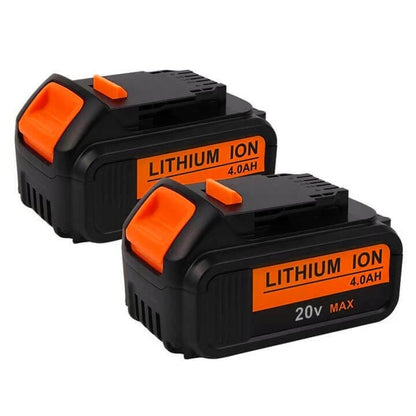 For Dewalt 20V Battery Replacement | DCB200 4.0Ah Li-ion 2 Pack