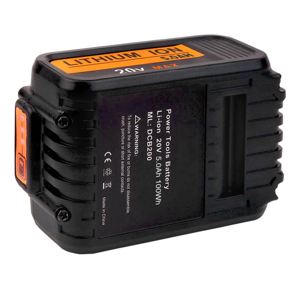 For Dewalt 20V Battery Replacement 5Ah 2 Pack With Charger For Dewalt 20V & 12V Li-Ion | Replace DCB115 DCB107 DCB100 DCB112 Battery