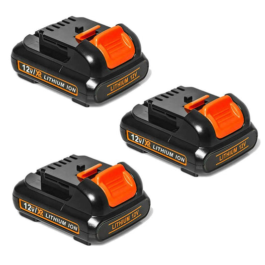 For Dewalt 12V Battery Replacement | DCB123 DCB121 DCB127 3.0Ah Li-ion Battery 3 Pack