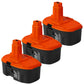 For 18V DC9098 Battery Replacement | DC9096 4.0Ah Ni-Mh Battery 3 Pack