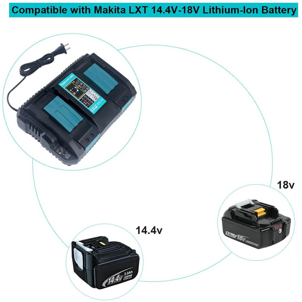 Original For Makita 18V High Density 3Ah-9Ah Rechargeable Power Tools  Battery with LED Li-ion Replacement LXT BL1860B BL1860 BL1850 LXT400  Cordless