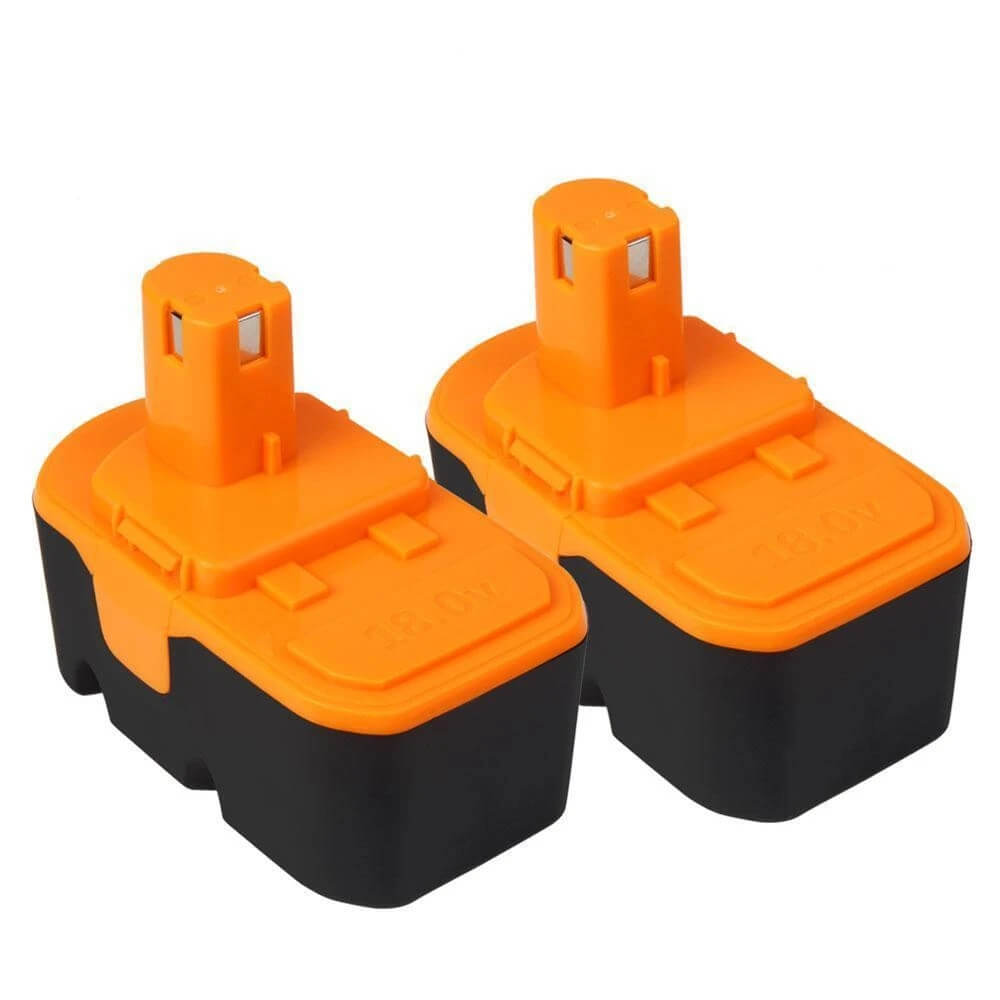 For Ryobi 18V P100 4.8Ah Ni-MH Battery Replacement 2 Pack