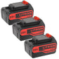 For Black and Decker 20V Lithium Battery 6.0Ah | LB2X4020 Battery 3 Pack