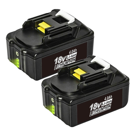 For Makita 18V Battery Replacement | BL1840B 4.0Ah Li-ion Battery 2 Pack