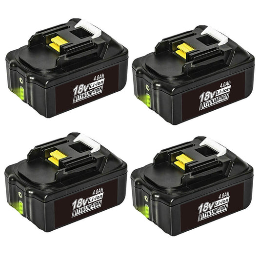 For Makita 18V Battery Replacement | BL1840 4.0Ah Li-ion Battery 4 Pack