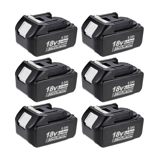 For Makita 18V Battery Replacement | BL1860 6.0Ah Li-ion Battery 6 Pack