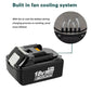 6.5Ah For Makita 18V Battery Replacement | BL1850B BL1860B BL1815 Li-ion Battery With LED 4 Pack