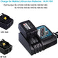 For Makita 18V BL1830 BL1840 BL1850 4.0Ah Battery Replacement 2-PACK With Charger For DC18RC 3A 14.4V-18V