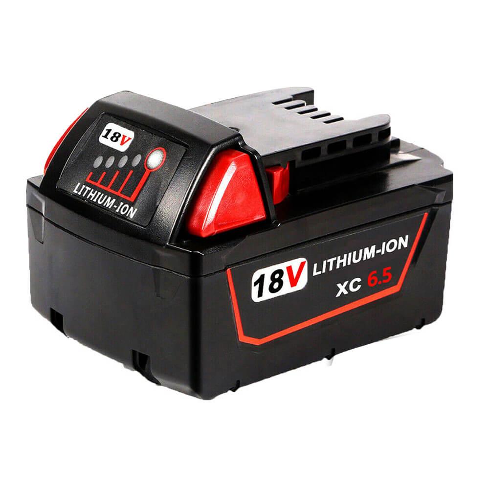 6.5Ah For Milwaukee 18V Battery Replacement XC 48-11-1850  | Li-ion M18 Battery 4 Pack