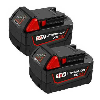 For Milwaukee M18 5.0 Battery Replacement | Li-ion Battery