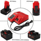 For Milwukee M12 XC Battery Replacement 2 Pack With Rapid Charger For Milwaukee M12 M18 Battery