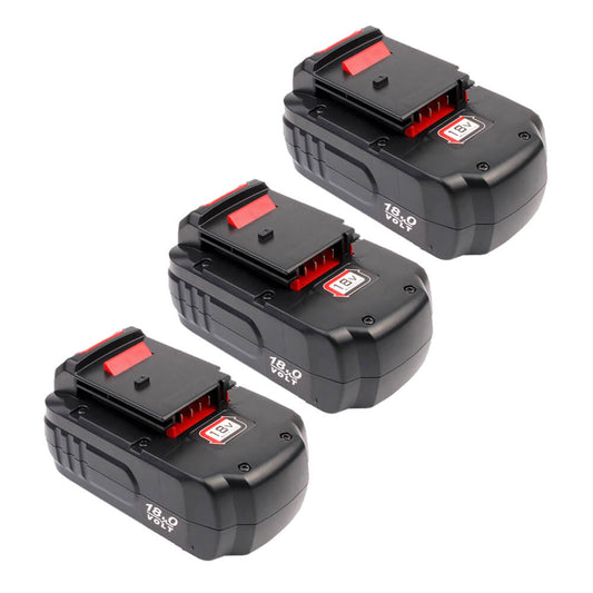 3 Pack For Porter Cable 18V Battery Replacement | PC18B 4.8Ah  Ni-MH Battery