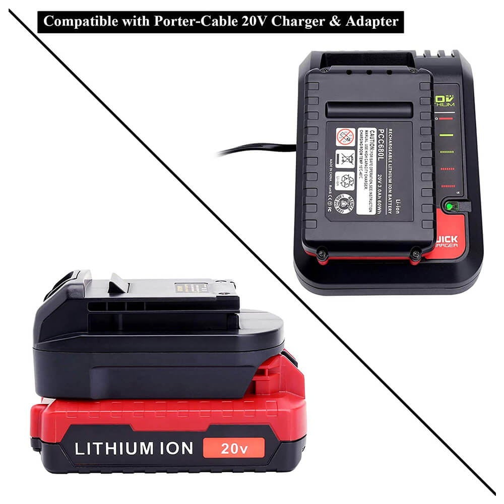 3.0Ah For Porter Cable 20V Battery Replacement | PCC680L Li-ion Battery