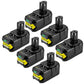 For Ryobi 18V P108 4.0Ah ONE PLUS Battery Replacement | Li-ion Battery 6 Pack