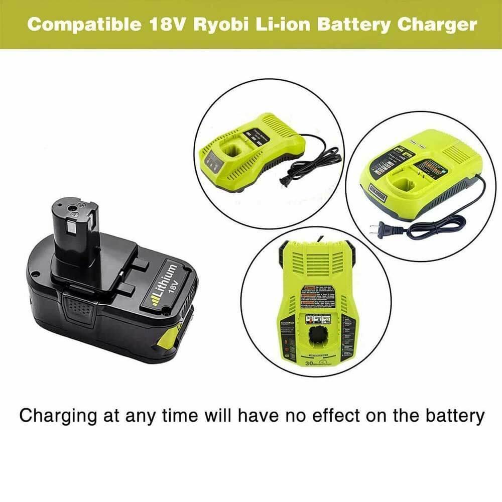 6.5Ah For Ryobi Lithium 18V Battery Replacement | P108 One Plus Battery 3 Pack