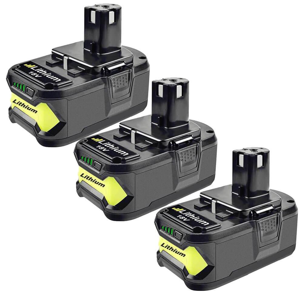 6.0Ah For Ryobi 18v one+ Battery Replacement | P108 P107 P105 P104 Li-ion Battery 3 Pack