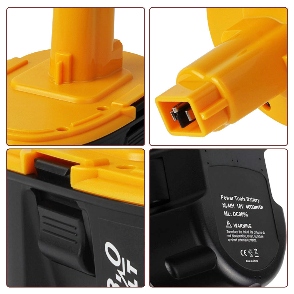 For Dewalt 18V XRP Battery 4.0Ah Replacement | DC9096 DC9098 DC9099 New Upgraded 3 pack