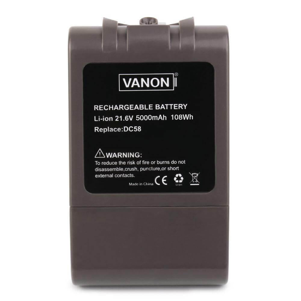 Upgraded 21.6V 5.0Ah For Dyson V6 Battery Replacement | Animal Motorhead SV03 SV04 SV09 DC59 DC65 Li-ion Battery